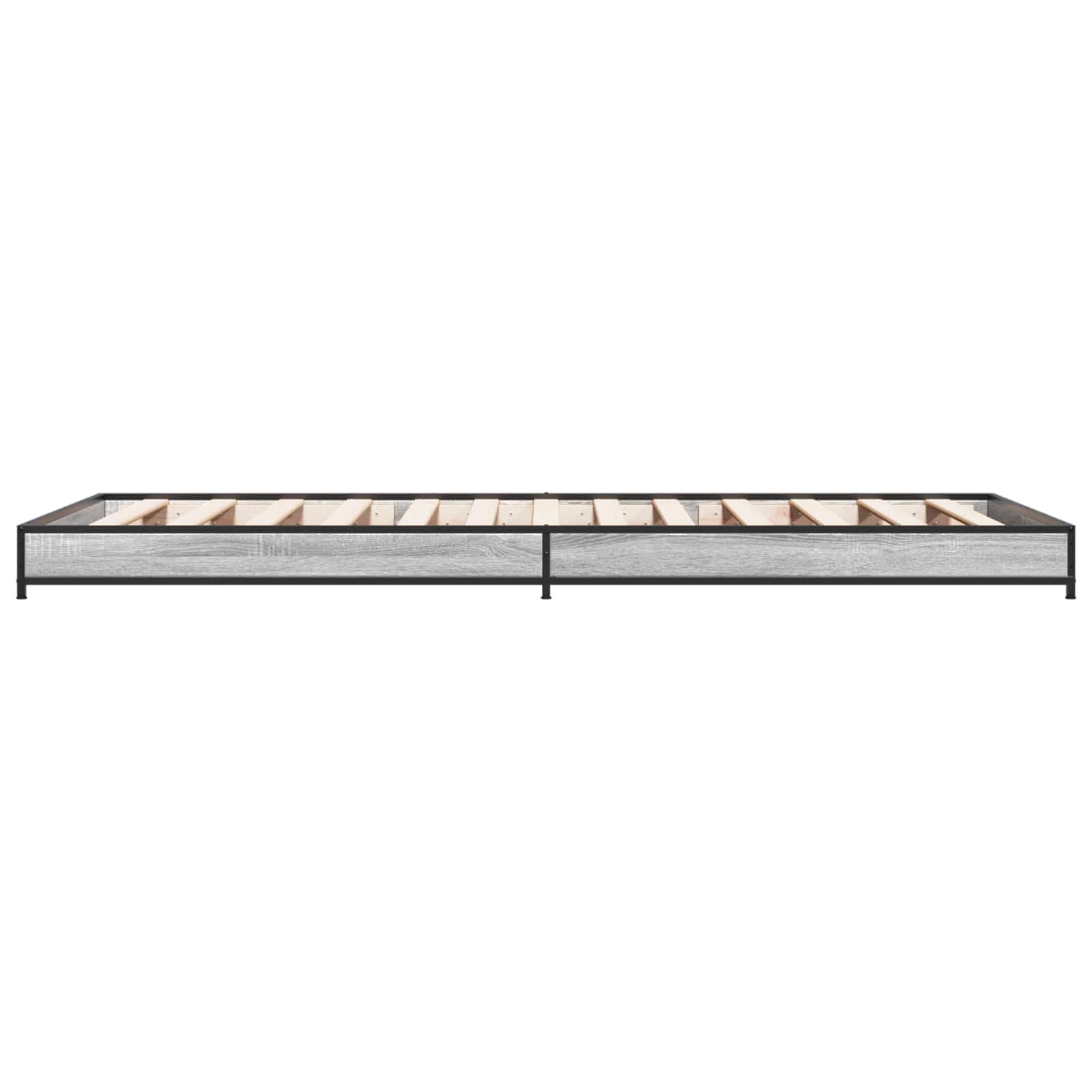vidaXL Bed Frame Grey Sonoma 80 x 200 cm Engineered Wood 5