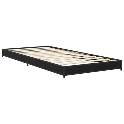 vidaXL Bed Frame Black Oak 80 x 200 cm Engineered Wood 3