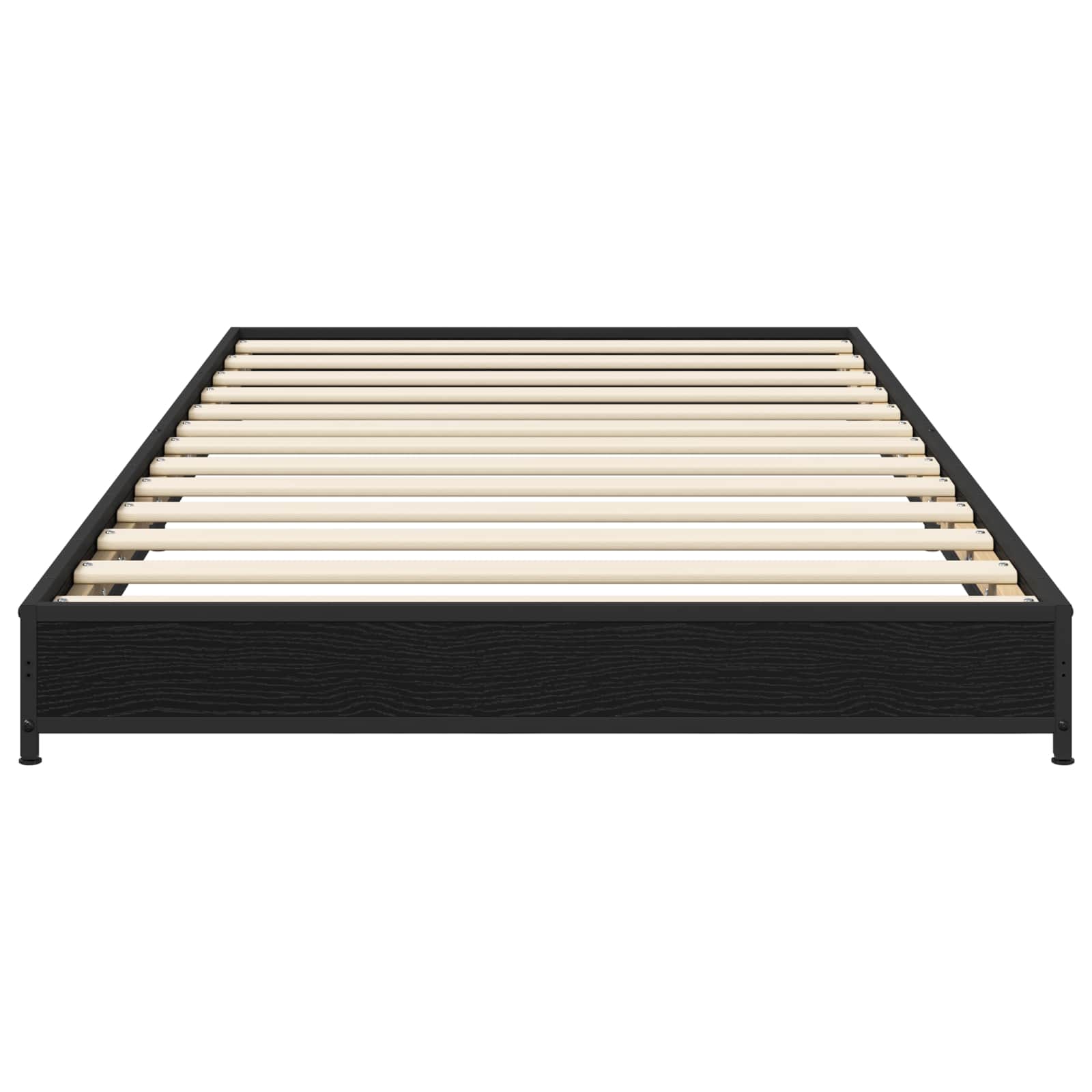 vidaXL Bed Frame Black Oak 80 x 200 cm Engineered Wood 4