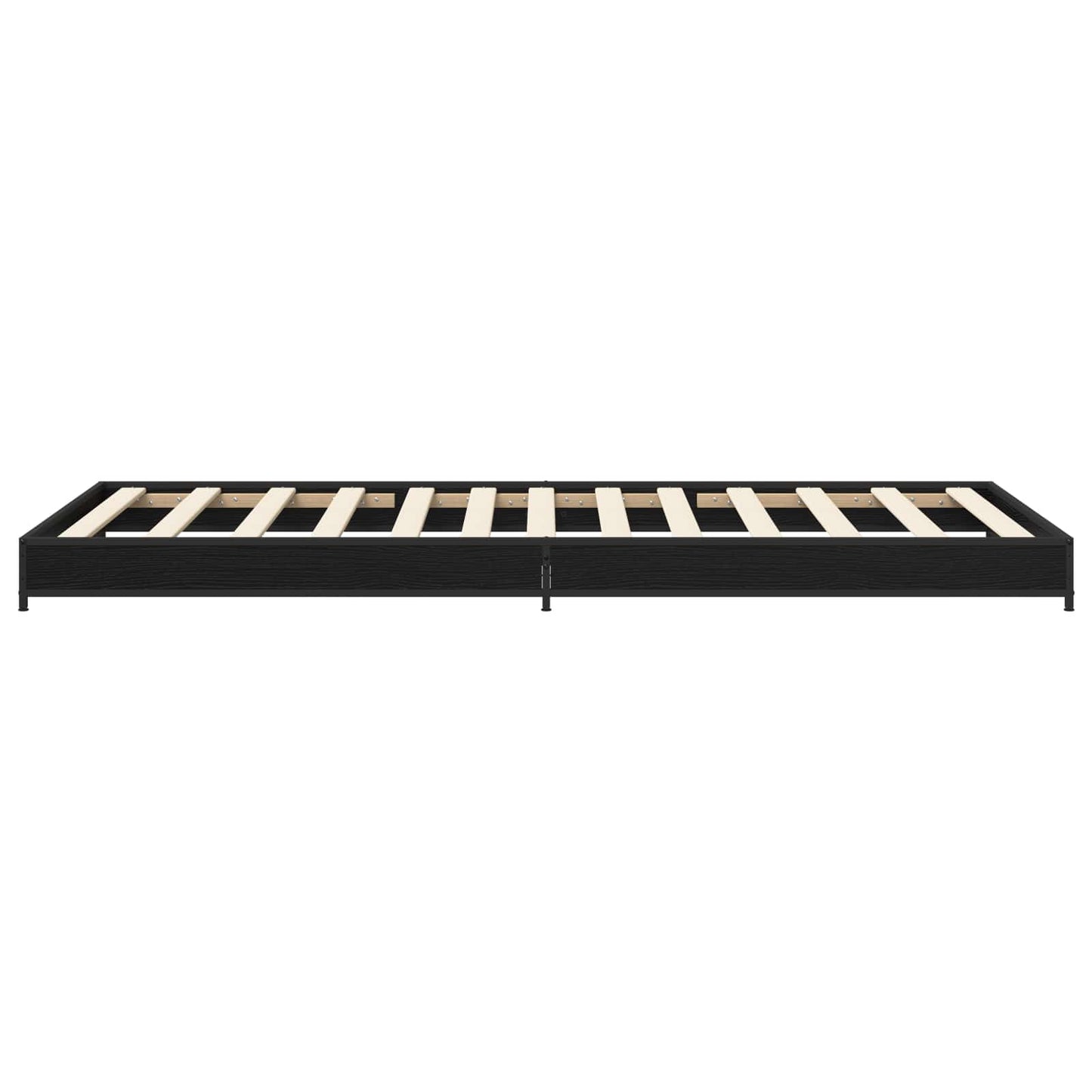 vidaXL Bed Frame Black Oak 80 x 200 cm Engineered Wood 5