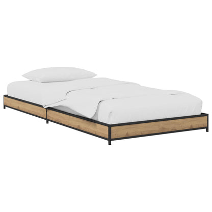 vidaXL Bed Frame Artisan Oak 80 x 200 cm Engineered Wood 2