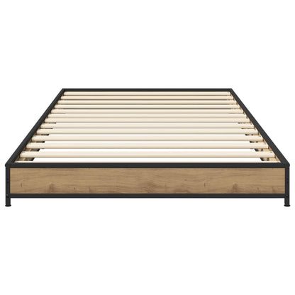 vidaXL Bed Frame Artisan Oak 80 x 200 cm Engineered Wood 4