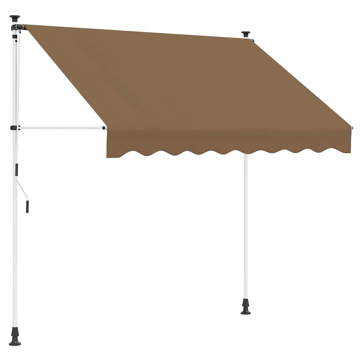 vidaXL Manual Retractable Awning Beige 100 cm 2