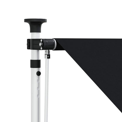 vidaXL Manual Retractable Awning Black 200 cm 4
