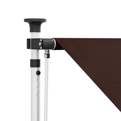 vidaXL Manual Retractable Awning Brown 100 cm 4