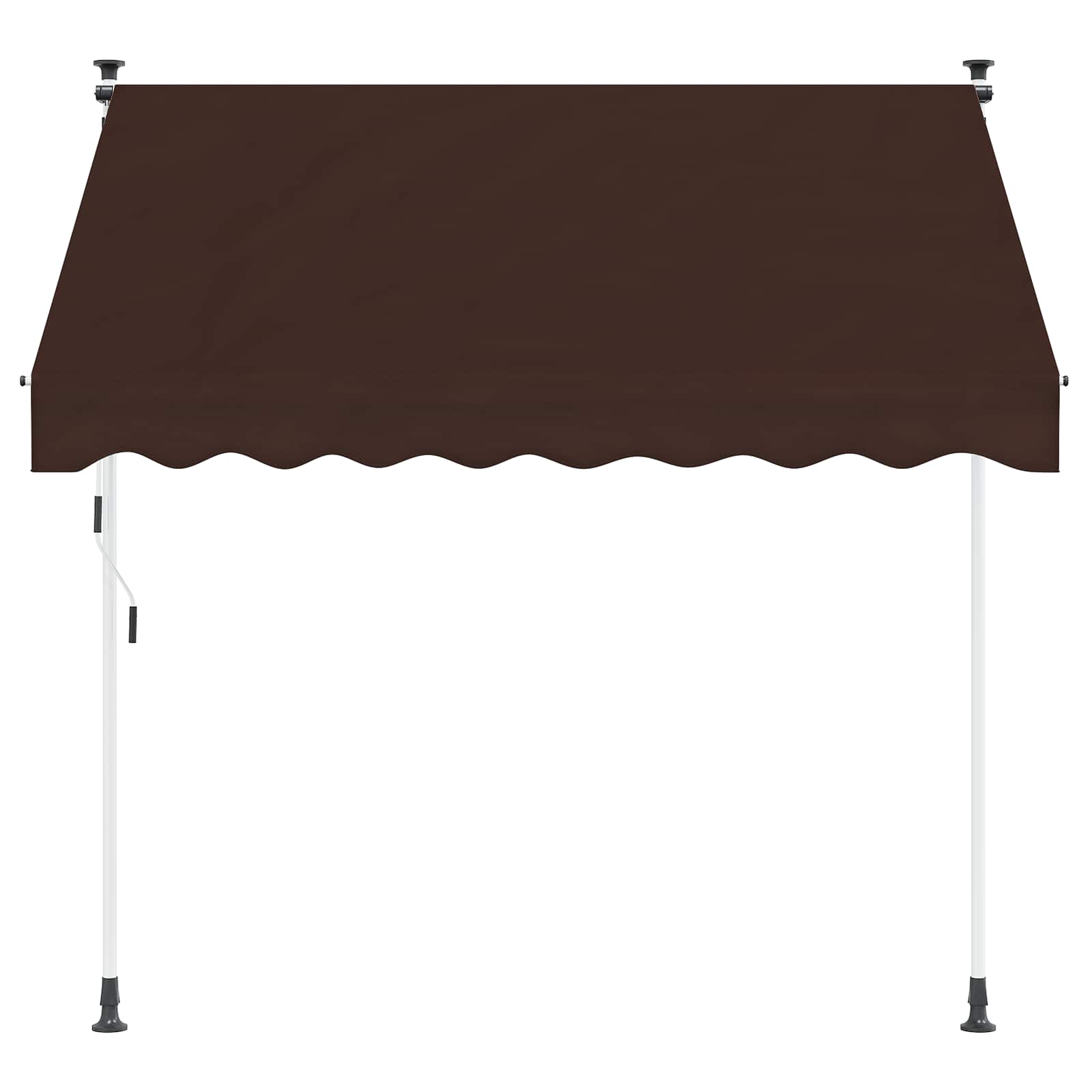 vidaXL Manual Retractable Awning Brown 100 cm 3