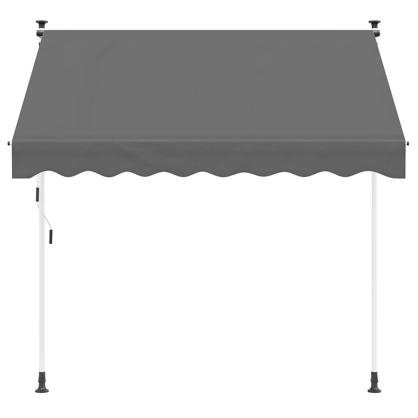 vidaXL Manual Retractable Awning 180 g / m² Polyester with PU Coated 2
