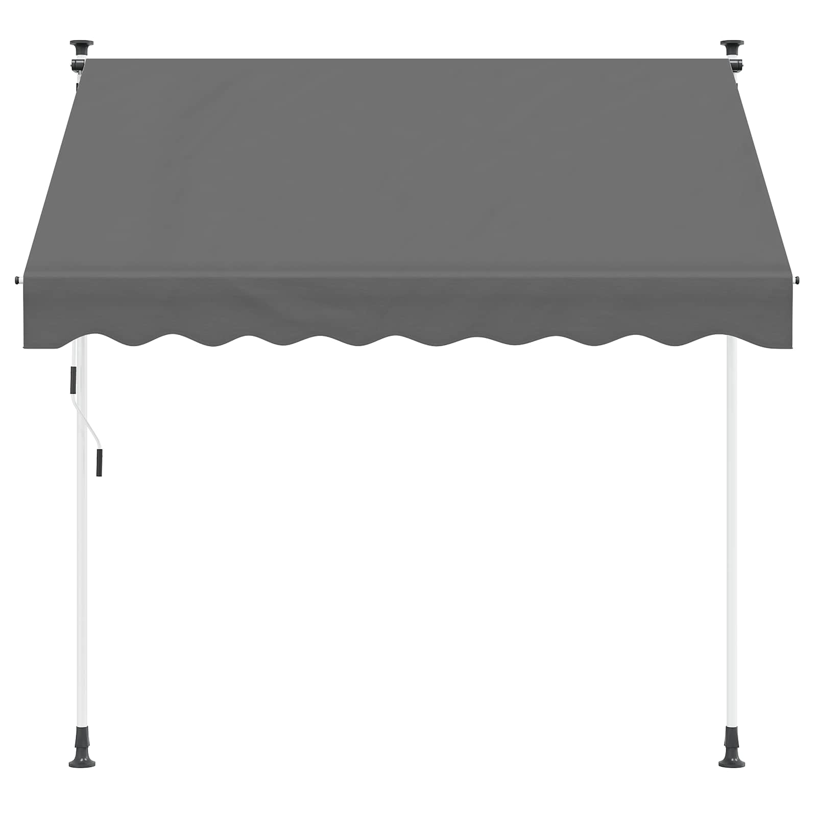 vidaXL Manual Retractable Awning 180 g / m² Polyester with PU Coated 2