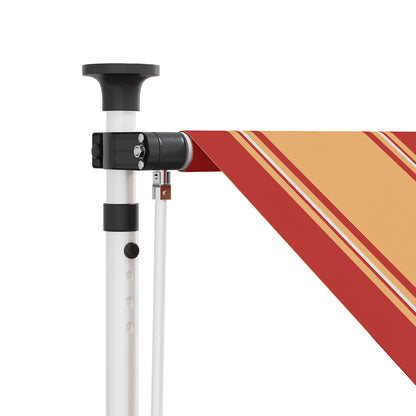 vidaXL Manual Retractable Awning Multicolour 100 x 115 x 300 cm 3