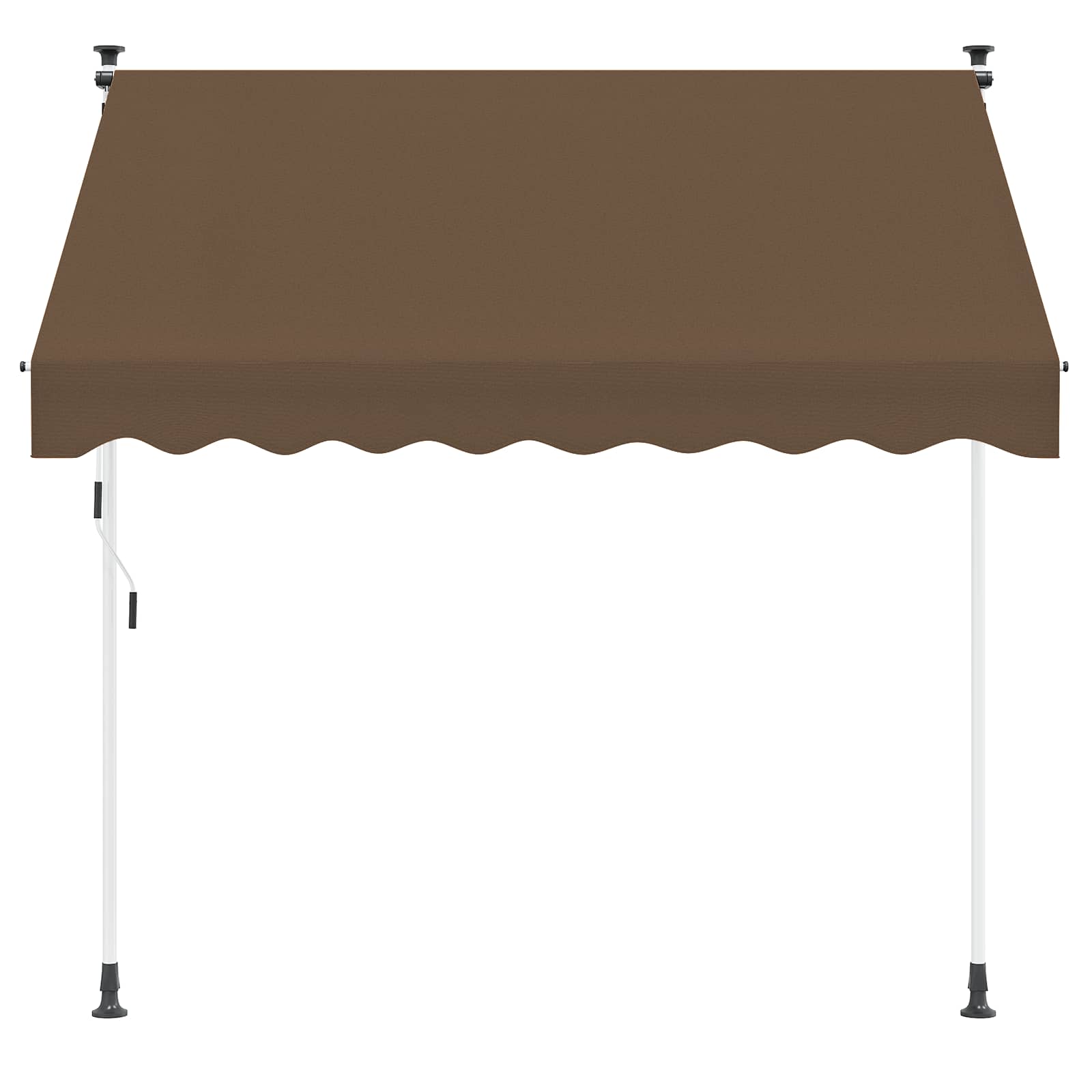 vidaXL Manual Retractable Awning Taupe 150 cm 3