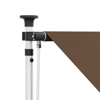 vidaXL Manual Retractable Awning Taupe 200 cm 4
