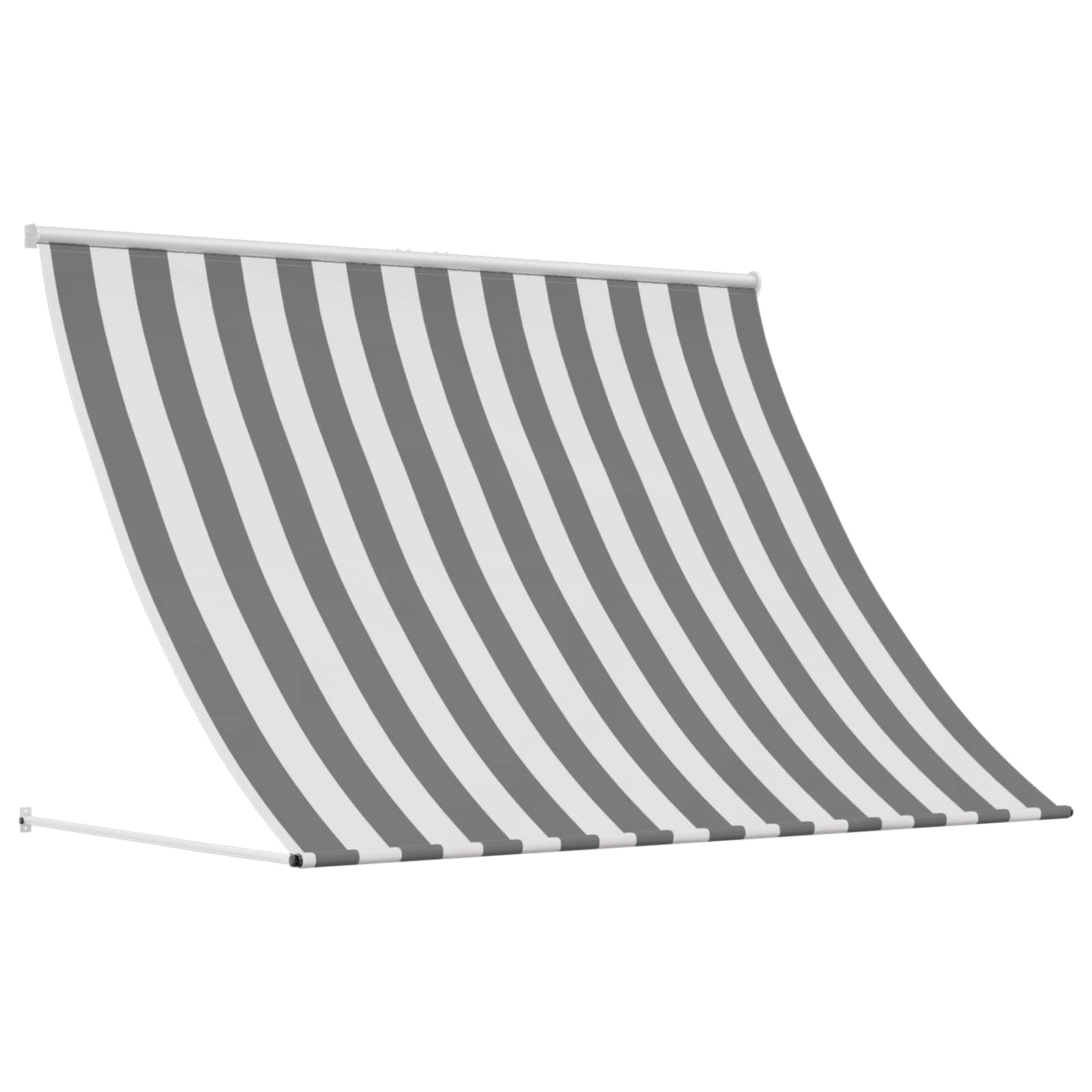 vidaXL Awning Anthracite and White 400 x 150 cm 1