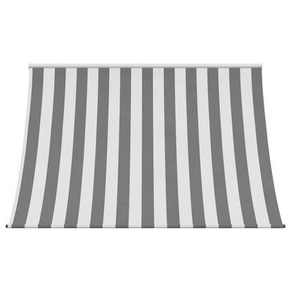 vidaXL Awning Anthracite and White 400 x 150 cm 2