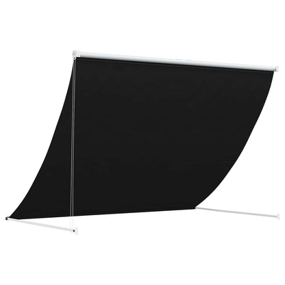 vidaXL Awning Black 300 x 150 cm 180 g / m² Polyester with PU Coated 4