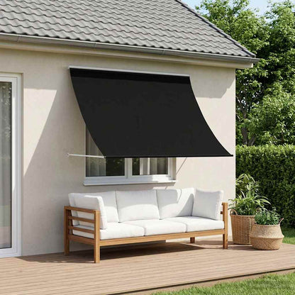 vidaXL Awning Black 400 x 150 cm 180 g / m² Polyester with PU Coated 1