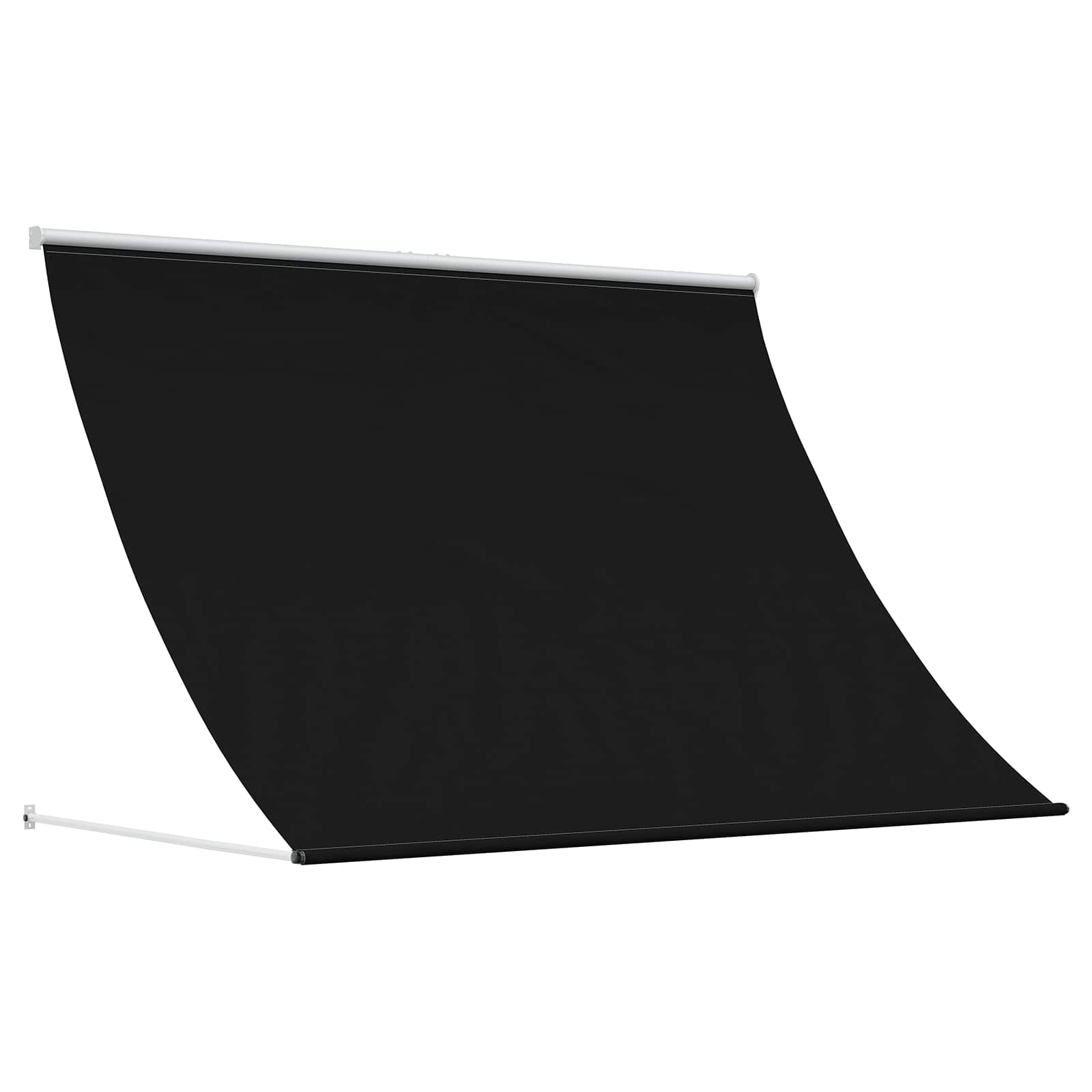 vidaXL Awning Black 400 x 150 cm 180 g / m² Polyester with PU Coated 2