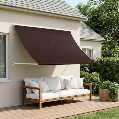 vidaXL Awning Brown 350 x 150 cm 180 g / m² Polyester with PU Coated 1