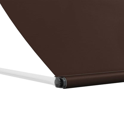 vidaXL Awning Brown 400 x 150 cm 180 g / m² Polyester with PU Coated 5