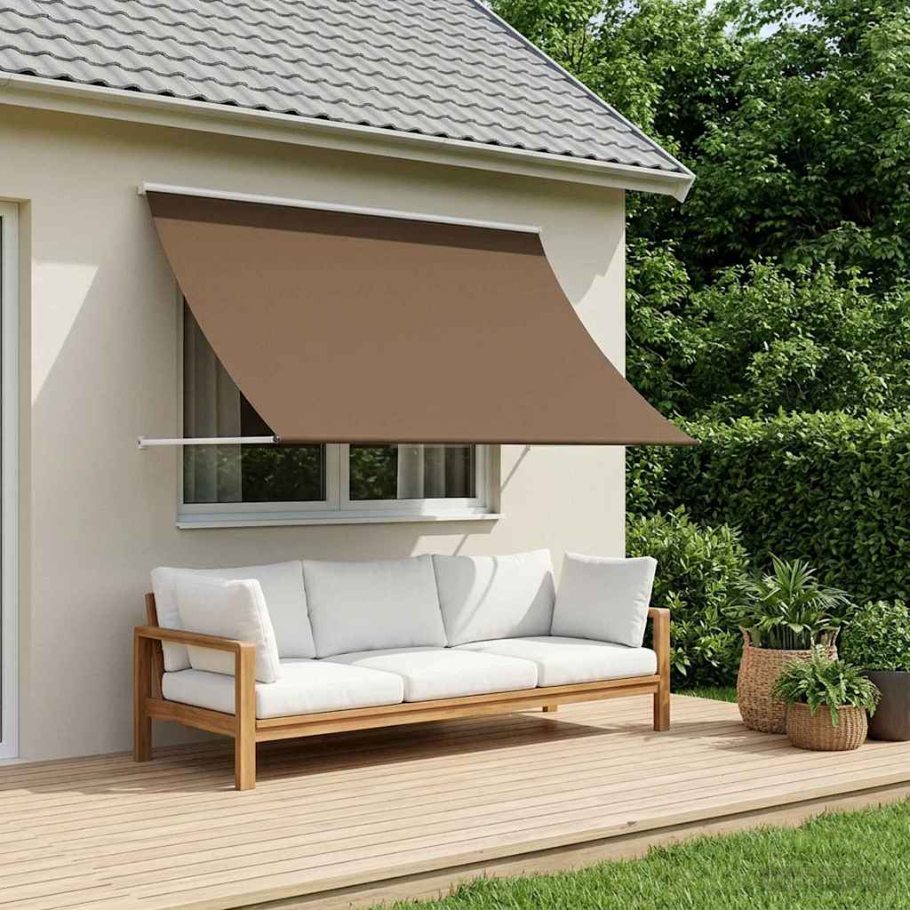 vidaXL Awning Taupe 200 x 150 cm 180 g / m² Polyester with PU Coated 1