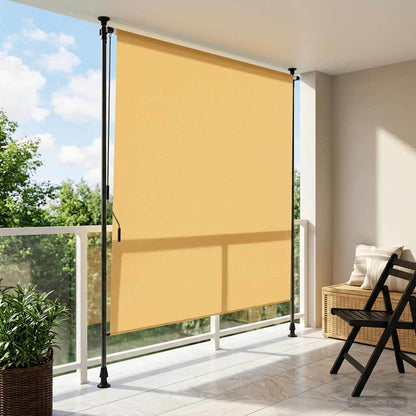 vidaXL Outdoor Roller Blind Sand 100 x 270 cm 1