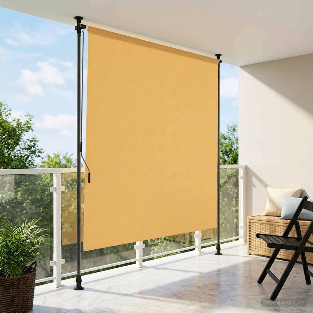 vidaXL Outdoor Roller Blind Sand 120 x 270 cm 1