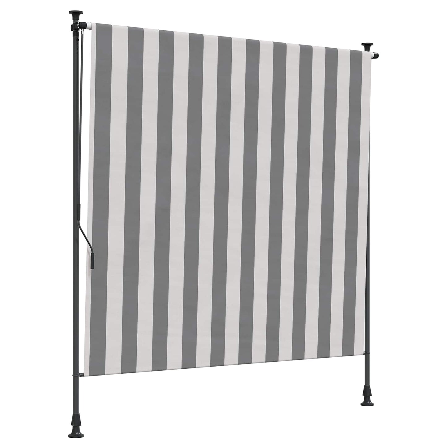 vidaXL Outdoor Roller Blind Anthracite and White 100 x 270 cm 2