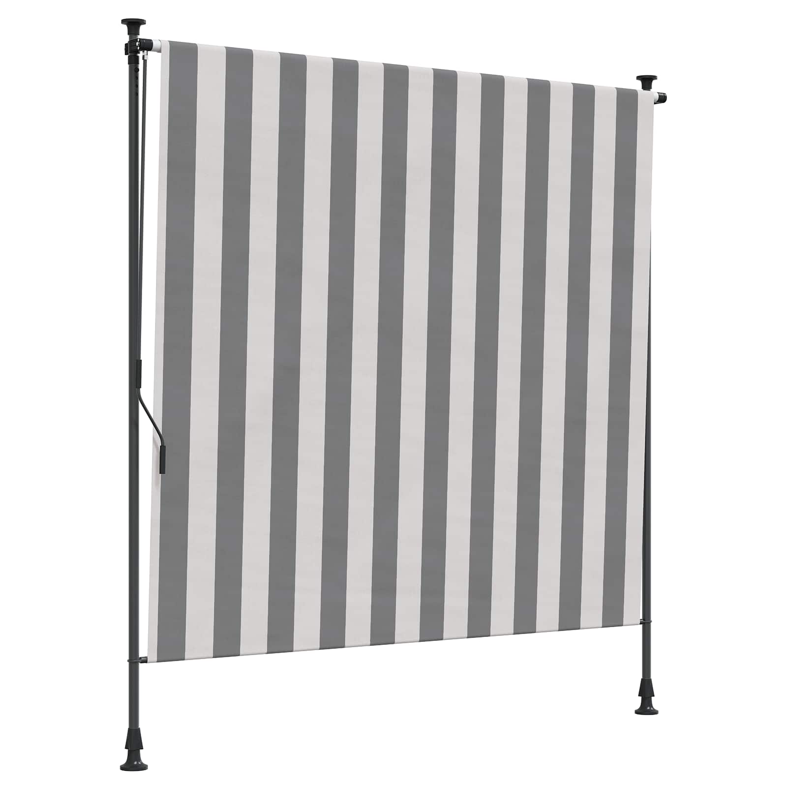 vidaXL Outdoor Roller Blind Anthracite and White 100 x 270 cm 2