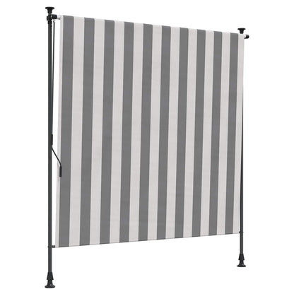 vidaXL Outdoor Roller Blind Anthracite and White 120 x 270 cm 2