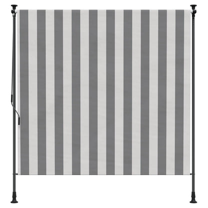 vidaXL Outdoor Roller Blind Anthracite and White 120 x 270 cm 3