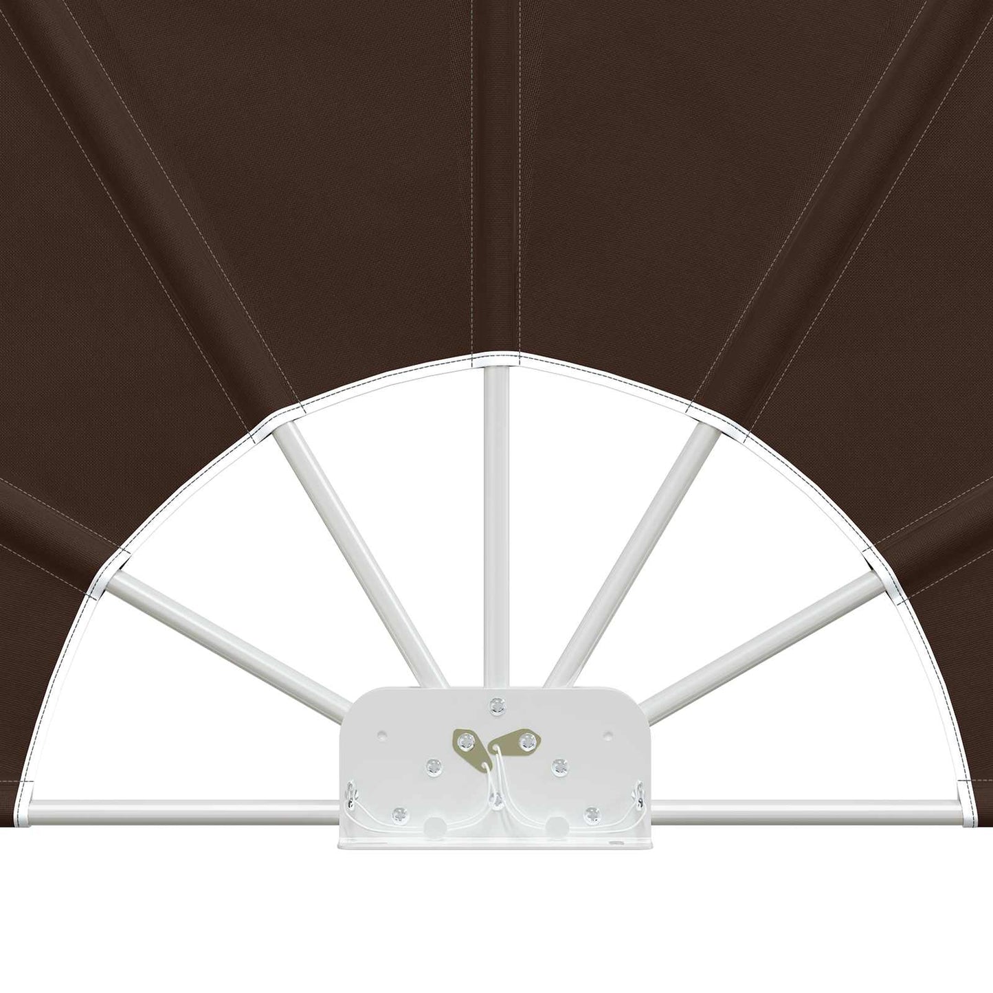 vidaXL Balcony Privacy Screen Ø 400 cm Polyester Brown 4