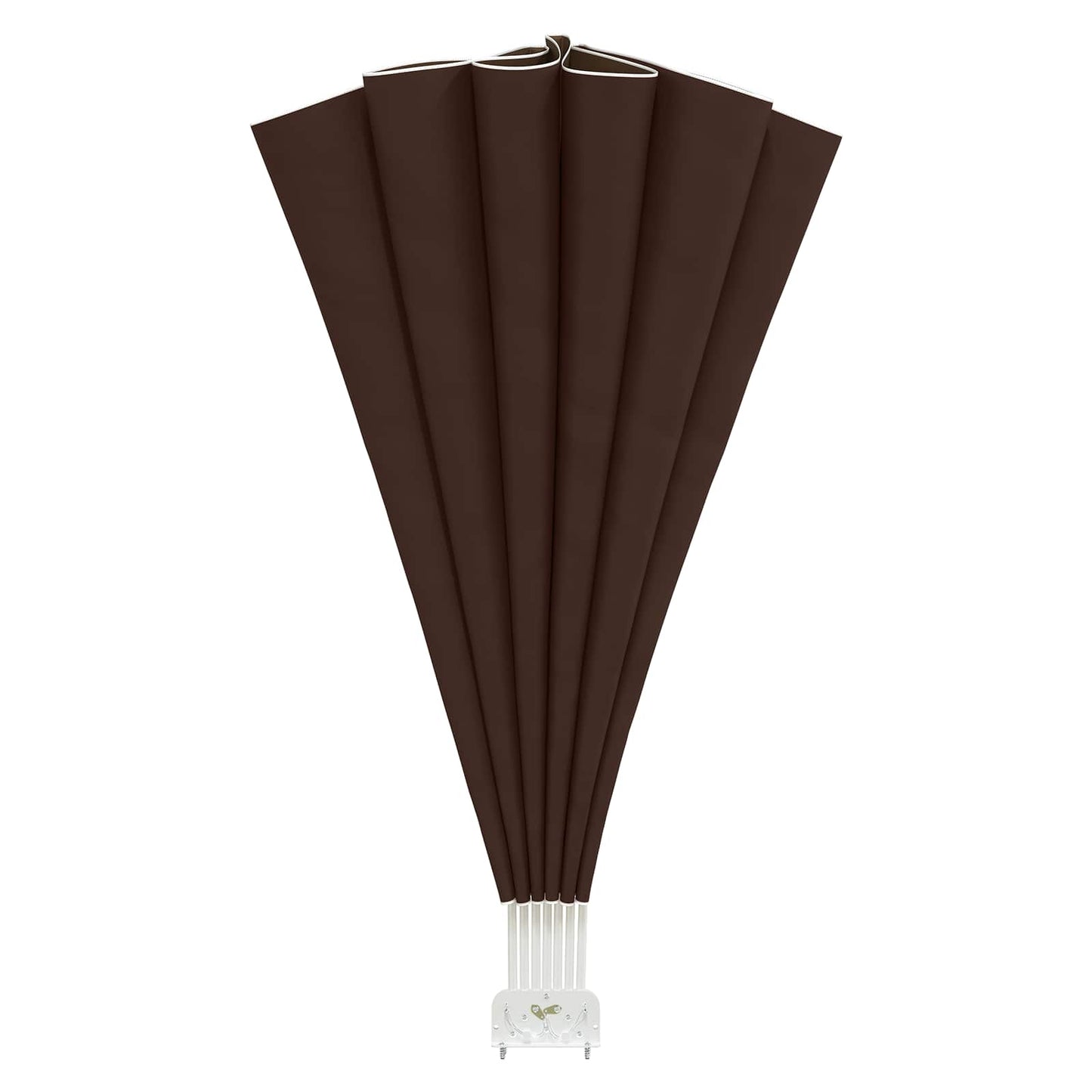 vidaXL Balcony Privacy Screen Ø 400 cm Polyester Brown 5