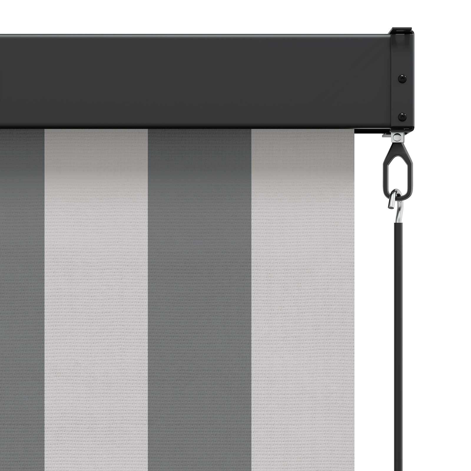 vidaXL Roller Blind Anthracite and White 100 x 250 cm 5