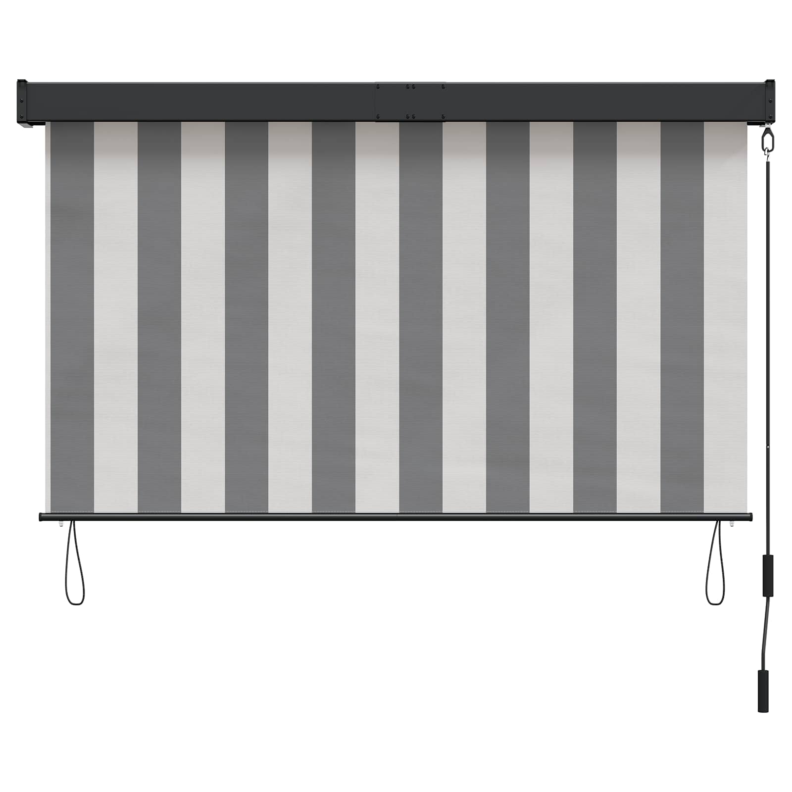 vidaXL Roller Blind Anthracite and White 100 x 250 cm 3