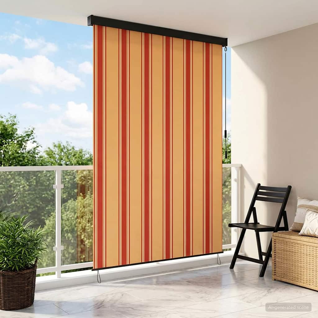 vidaXL Roller Blind Multicolour 120 x 250 cm Fabric and Aluminum 1