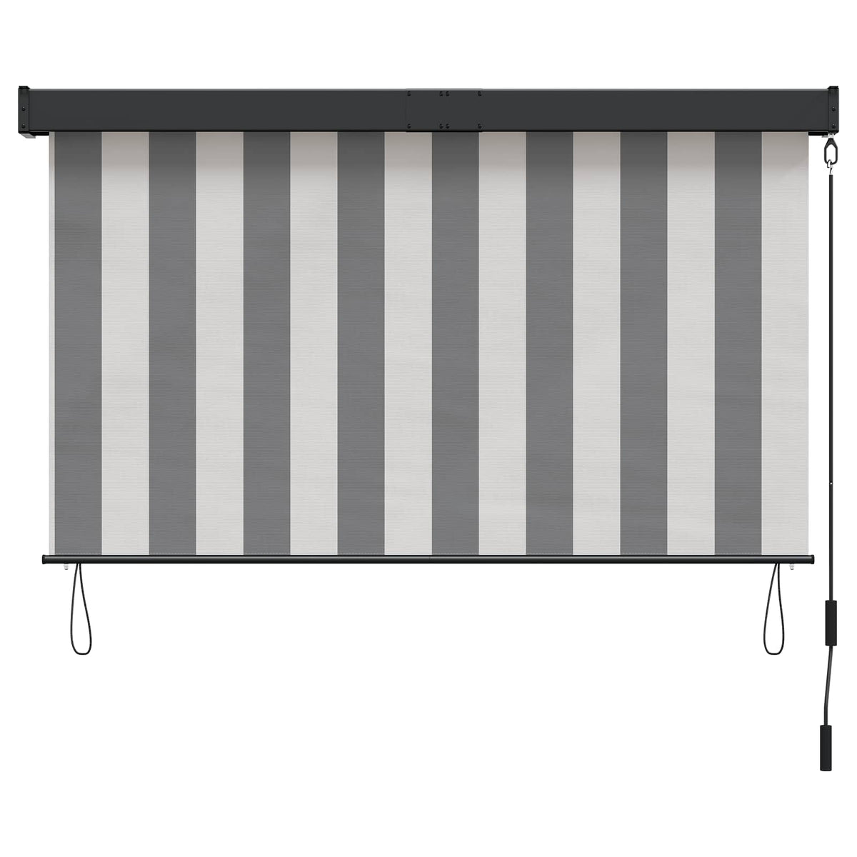 vidaXL Roller Blind Anthracite and White 140 x 250 cm 3