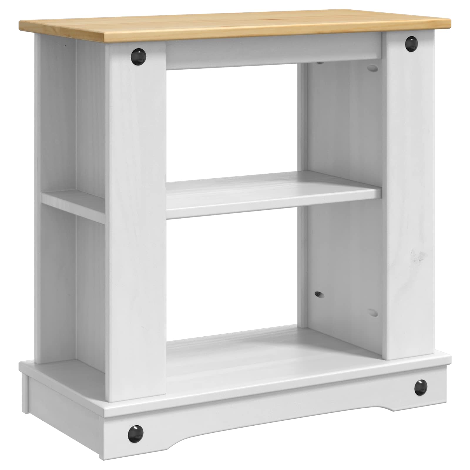 vidaXL Aquarium Stand CORONA White and Brown 60 x 30 x 60 cm 150 kg 2