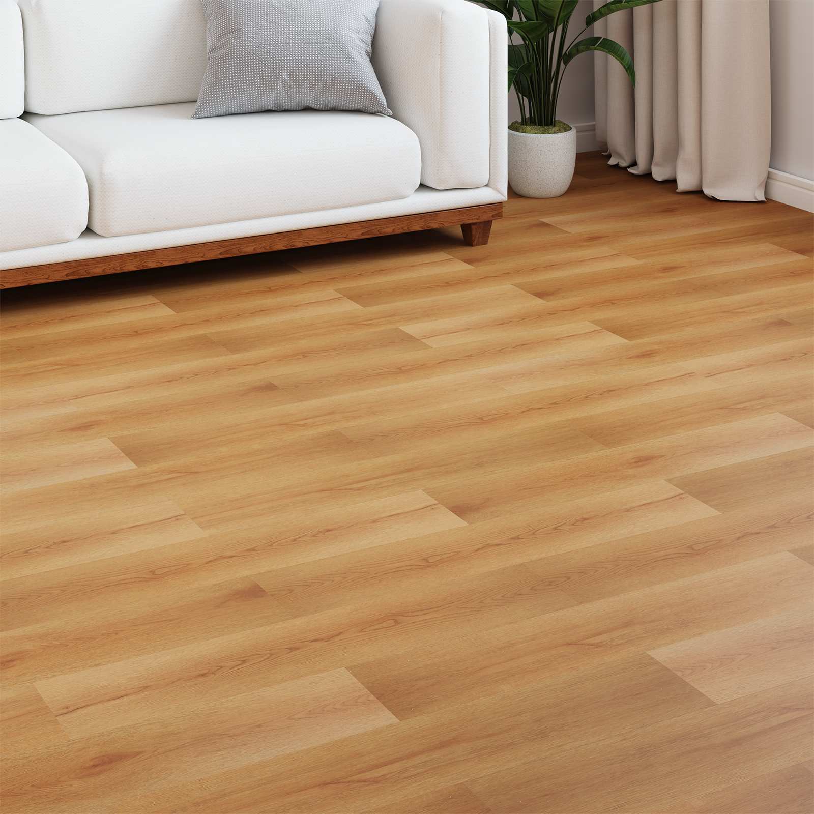 vidaXL Laminate Flooring Light Beige 101 x 20 x 0.8 cm 15 pcs 1