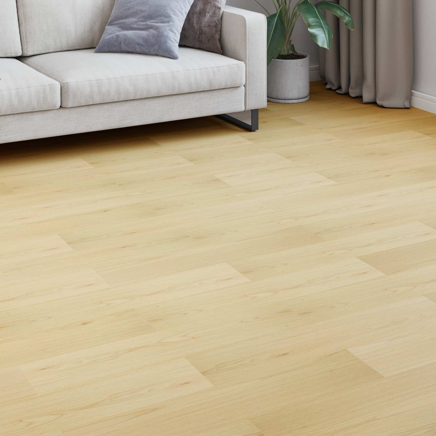 vidaXL Laminate Flooring Soft Beige 101 x 20 x 0.8 cm 15 pcs 1