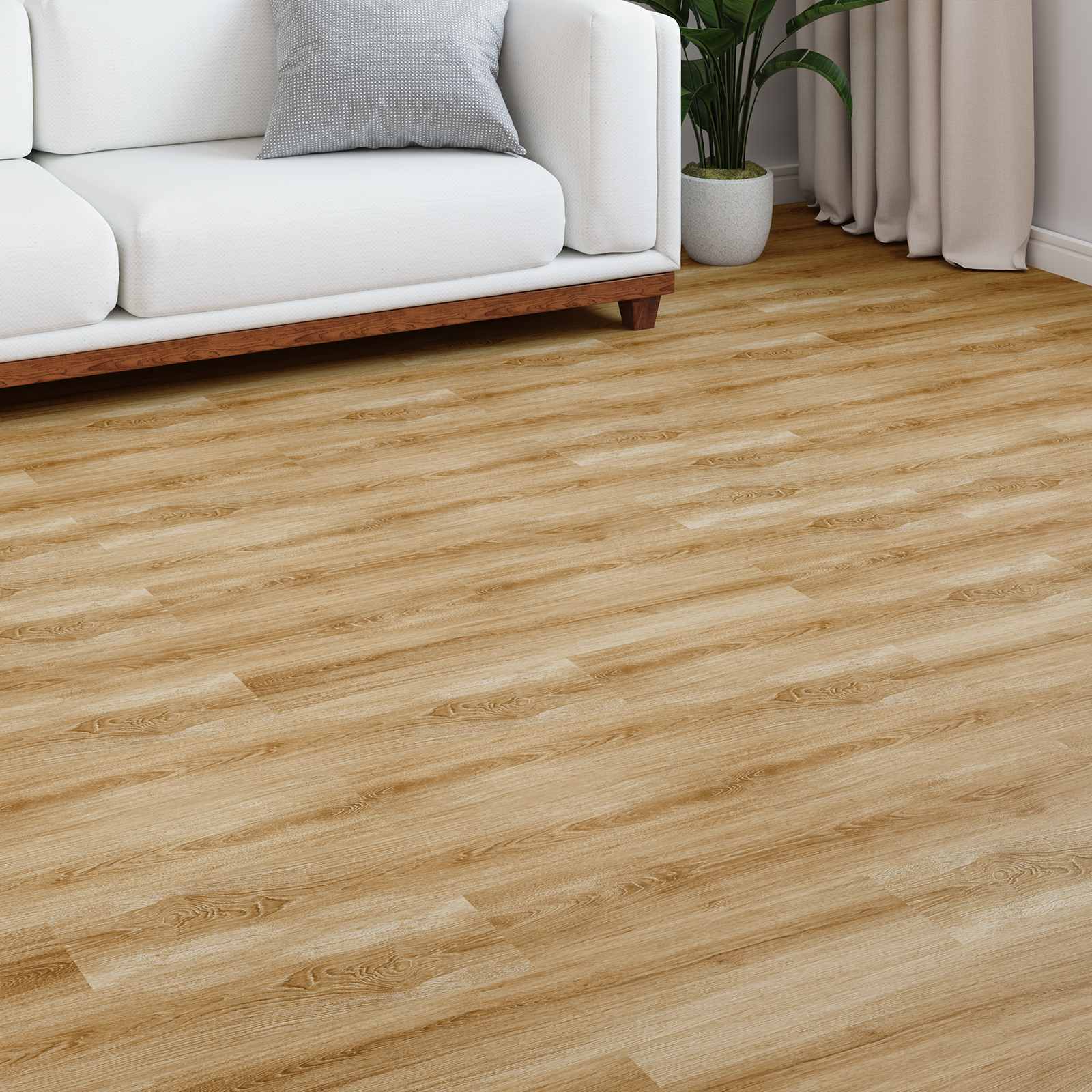 vidaXL Laminate Flooring Rustic Brown 101 x 20 x 0.8 cm 15 pcs 1