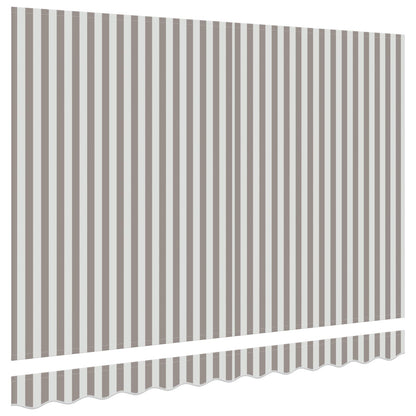 vidaXL Awning Canopy Replacement for 3.5x2 m Light Grey&White Stripe 3