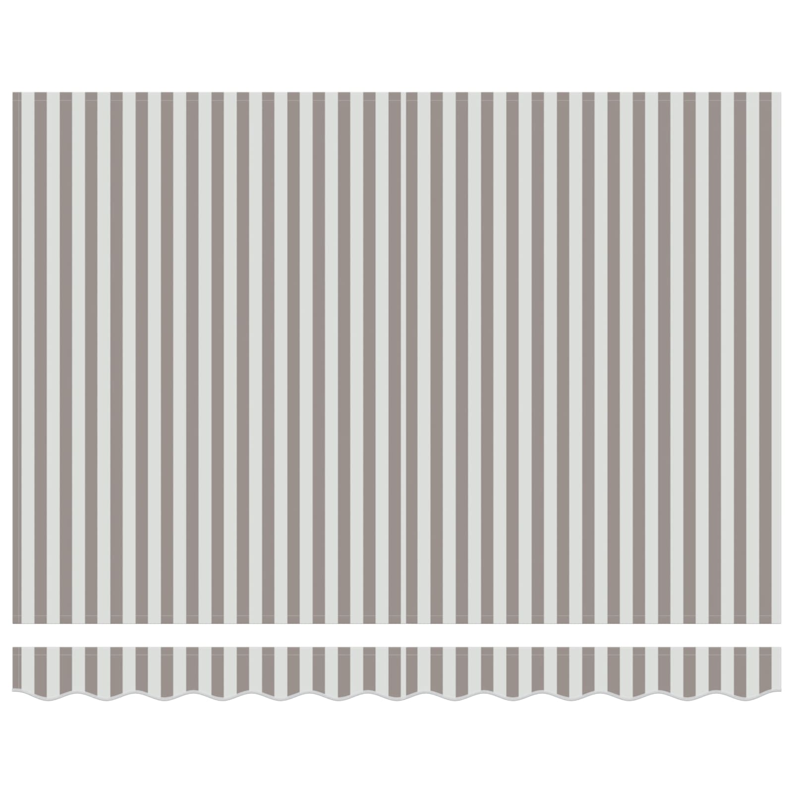 vidaXL Awning Canopy Replacement for 3.5x2 m Light Grey&White Stripe 4