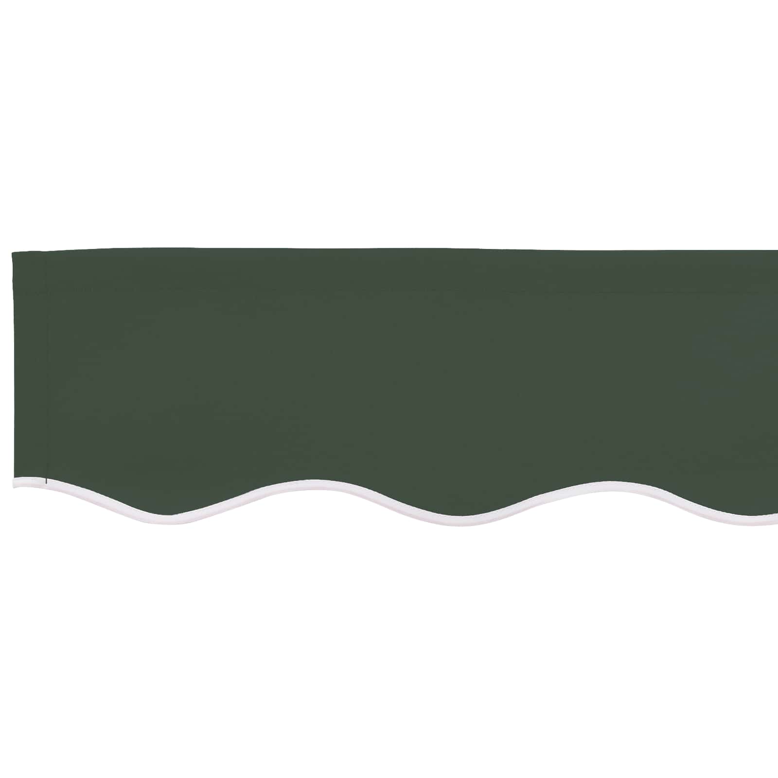 vidaXL Awning Canopy Replacement for 3.5x2 m Dark Green Polyester 5