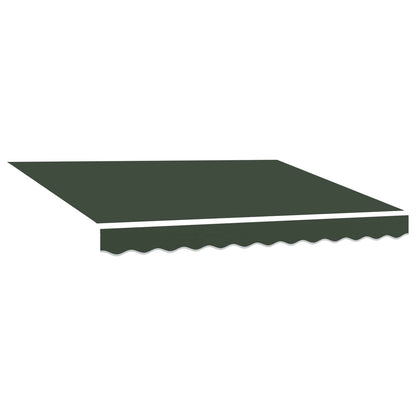 vidaXL Awning Canopy Replacement for 4x2 m Dark Green Polyester 2