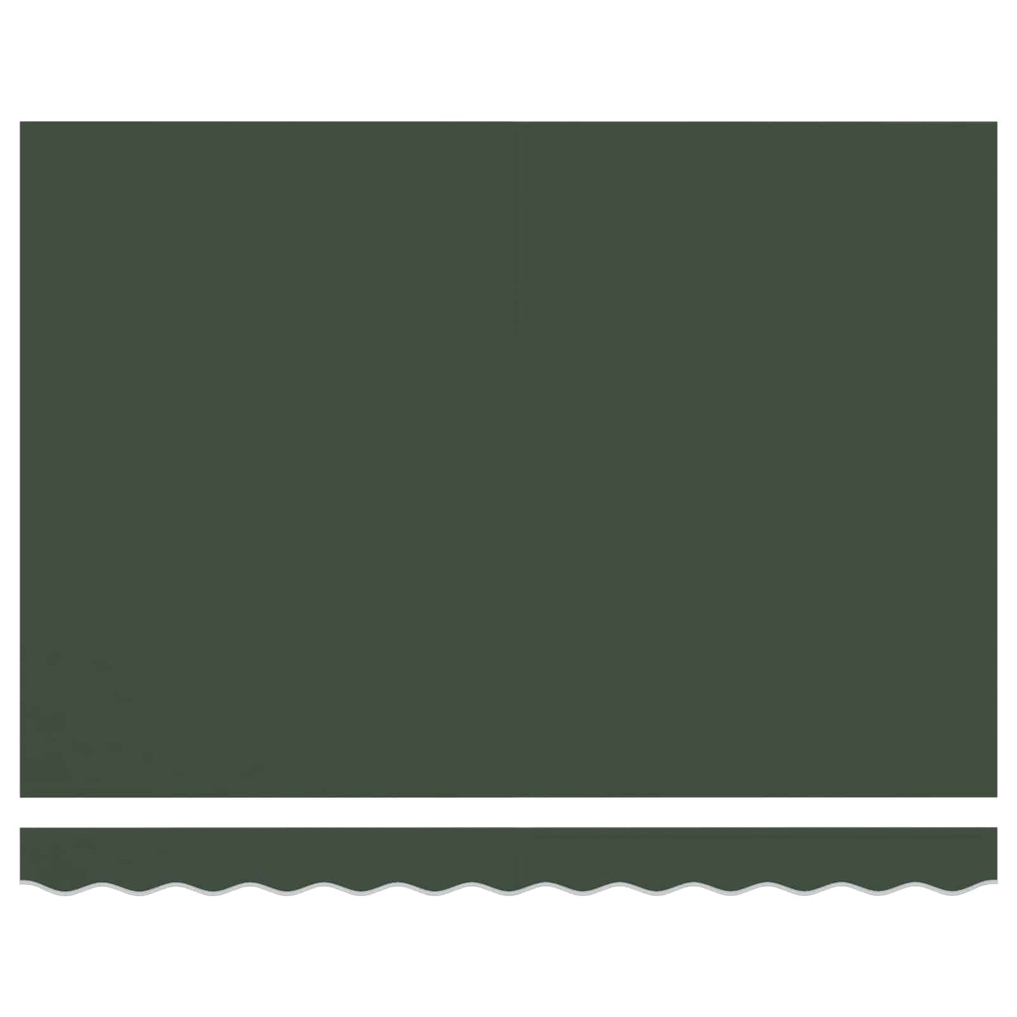 vidaXL Awning Canopy Replacement for 4x2 m Dark Green Polyester 4
