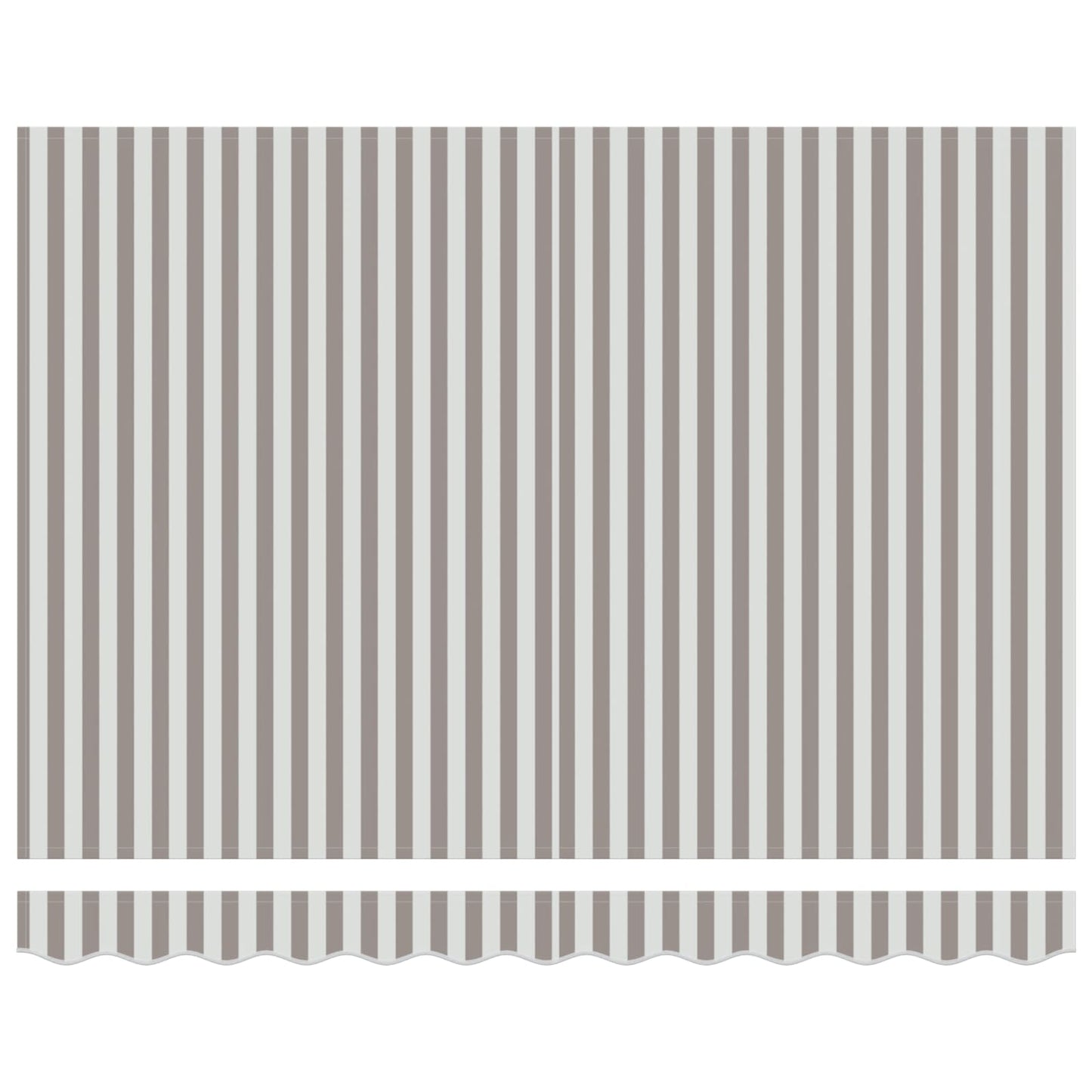 vidaXL Awning Canopy Replacement for 4x3 m Light Grey&White Stripe 4