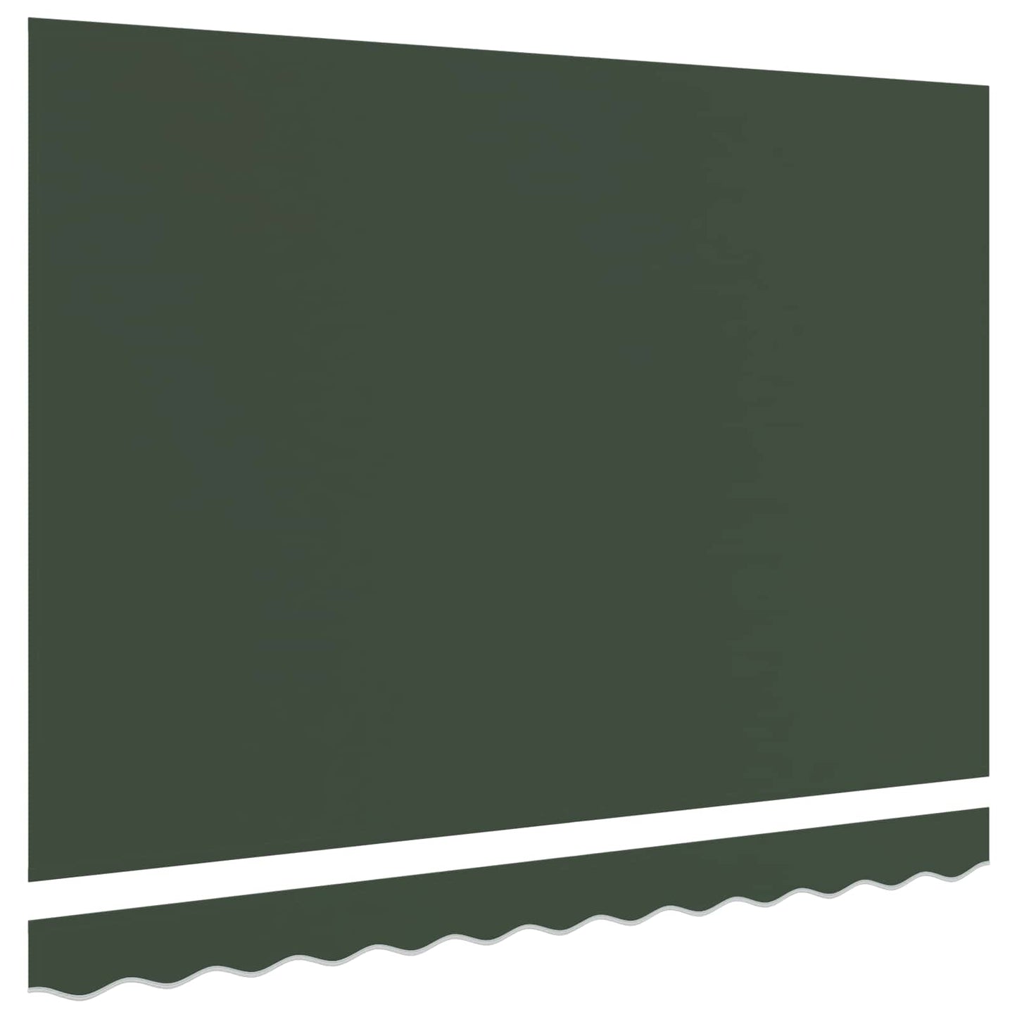 vidaXL Awning Canopy Replacement for 4x3 m Dark Green Polyester 3