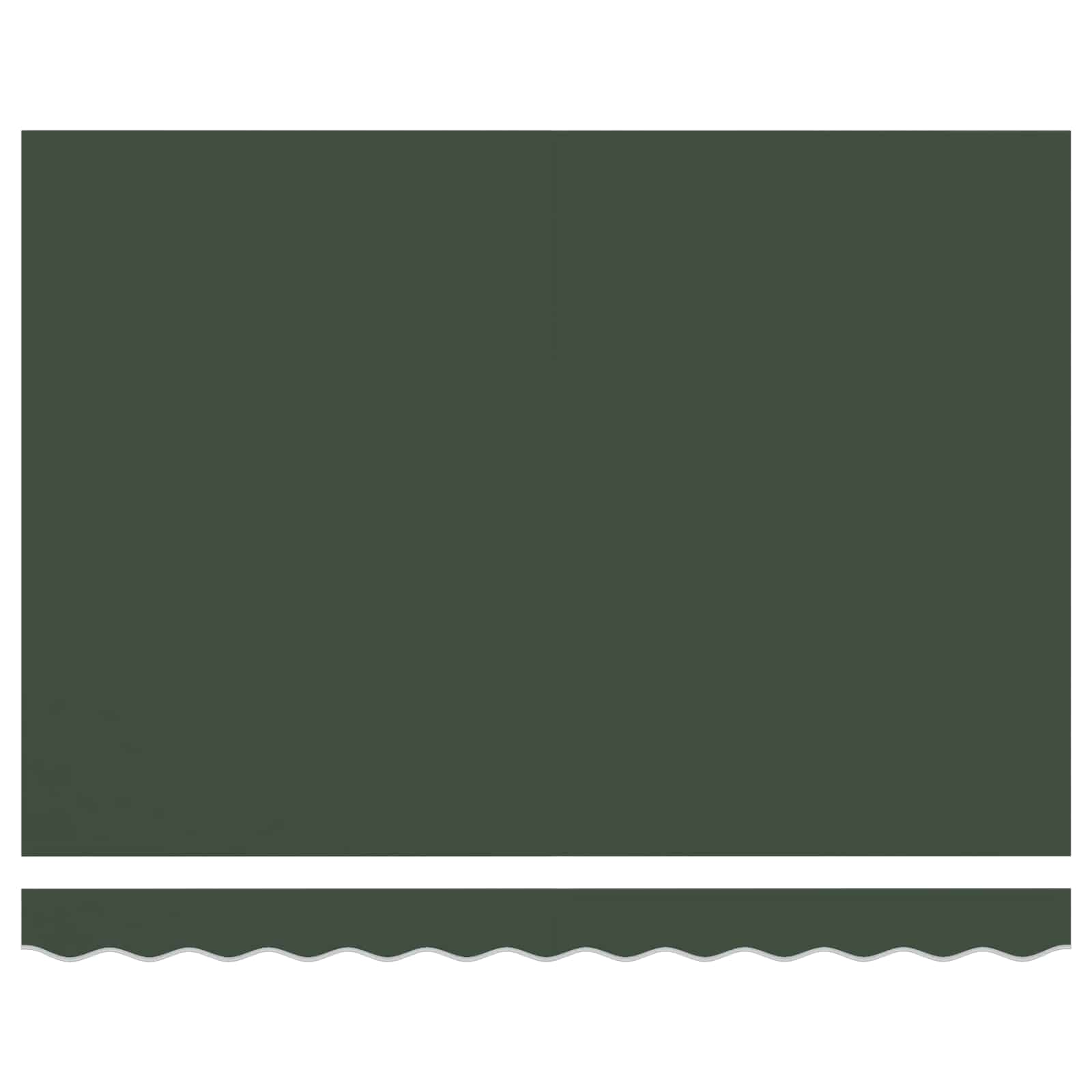 vidaXL Awning Canopy Replacement for 4x3 m Dark Green Polyester 4