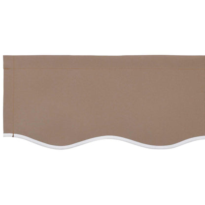 vidaXL Awning Canopy Replacement for 4x3 m Taupe Polyester 5