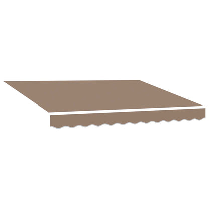 vidaXL Awning Canopy Replacement for 4x3 m Taupe Polyester 2