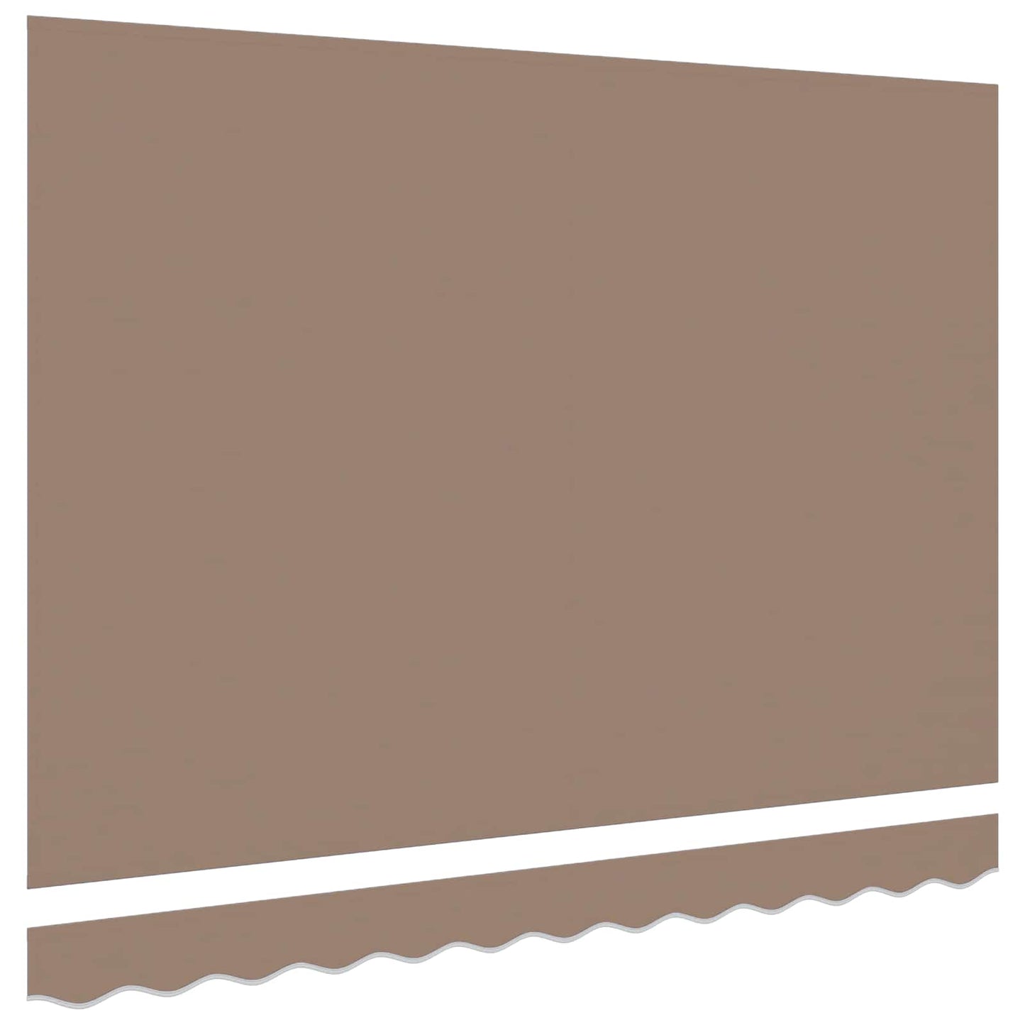 vidaXL Awning Canopy Replacement for 4x3 m Taupe Polyester 3